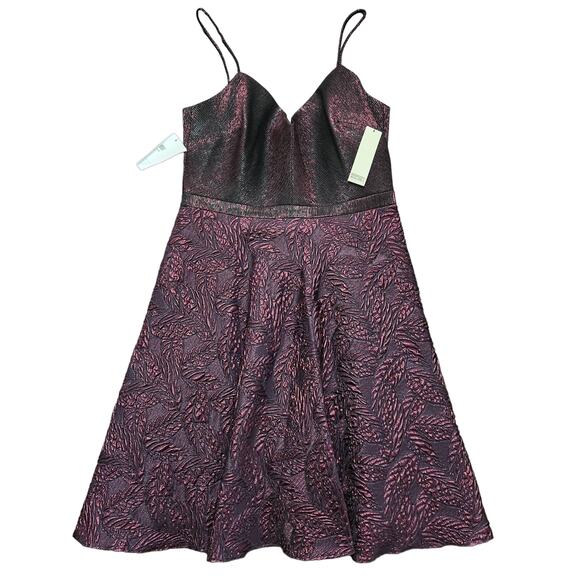 NWT Badgley Mischka Metallic Dress Size 10 - Picture 1 of 6